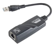 USB-A 3.0 til RJ45 Adapter - Sort