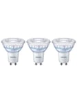 Philips LED pære Spot 3,8W/922-927 (50W) 36° WarmGlow Dæmpbar 3-pak GU10