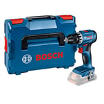 Bosch Professional 18V System perceuse-visseuse sans-fil GSR 18V-45 (vitesse de rotation 1 900 tr/min, sans batterie ni chargeur, dans L-BOXX) 06019K3201 Blue