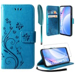 AROYI Case Compatible with Xiaomi Mi 10T Lite 5G Case and Screen Protector, Wallet Case PU Leather with Card Slots Stand Magnetic Scratchproof Protect Flip Cover Compatible with Xiaomi Mi 10TLite 5G