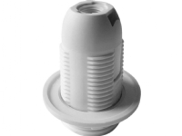 Orno Termoplastisk lamphållare E14 med krage, vit, 40 st