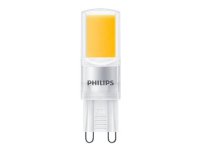 Philips - LED-lyspære - form: kapsel - klar finish - G9 - 3.2 W (ekvivalent 40 W) - klasse E - varmt hvitt lys - 2700 K (en pakke 2)