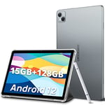 DOOGEE Tablette Tactile 10.1 Pouces, T10 Android 12 Octa-Core 15Go+128Go(TF 1TB), 13MP+8MP Caméra, 8300mAh TÜV Certificat, Dual 4G LTE/SIM Tablette PC,2 Haut-Parleurs/GPS/Type C - Gris