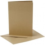 Creative Cardmaking Kort och kuvert - A6 Pärlemo Guld 10 set