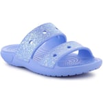 TomTom Tyttöjen sandaalit Crocs CLASSIC GLITTER SANDAL KIDS MOON JELLY 207788-5Q6