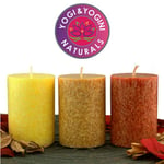 Sustainable Stearin Candles 3 X Sunset -- 8X5.5 Cm
