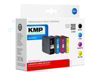 Kmp Multipack C103v - 4-Pack - Svart, Gul, Cyan, Magenta - Kompatibel - Tonerkassett (Alternativ För: Canon Pgi-2500Xl Bk, Canon Pgi-2500Xl C, Canon Pgi-2500Xl M, Canon Pgi-2500Xl Y) - För Canon Maxify Ib4050, Ib4150, Mb5050, Mb5150, Mb5155, Mb5350,