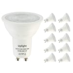 Uplight GU10 LED Dimmable Bulbs,Warm White 2700K,5.5W Equivalent 50W Halogen Bulbs,470LM,RA80,38 Degree Beam Angle,10Pack.