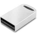 64GB USB 2.0 Minnespinne Bärbar USB-enhet Vattentät Metall Mini-enhet Silver