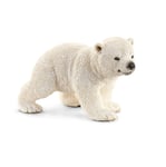 Schleich 14708 Polar bear cub walking model plastic toy polar bears figurine
