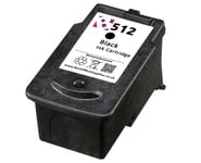Remanufactured PG 512 Black Ink fits Canon Pixma MP235 All-In-One 
