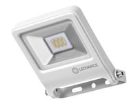 Ledvance Endura - Strålkastare - Led - 10 W - Varmt Vitt Ljus - 3000 K - Vit, Semi-Frosted Glass
