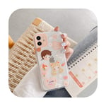 Summer Cute Girl Flower Phone Case For iphone SE 2 2020 7 8 Plus Cover For iphone X XR XS max Soft Back Cases Transparent Funda-WY256-1-For iphoneXR