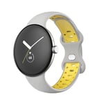 Twin Sport Armband Google Pixel Watch (41mm) - Grå/gul
