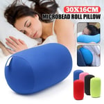 30x16cm Microbead Roll Cushion Neck Waist Head Support Soft Slee Green