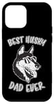 Coque pour iPhone 12 mini Best Husky Dad Ever Chien papa Sibérian Husky