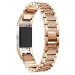 Fitbit Charge 2 fashionable alloy watch band - Rose Gold