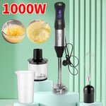 4 In1 Electric Hand Blender 1000W Mixer Stick Food Processor 700ML&500ML Chopper