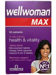Vitabiotics Wellwoman Max 33 Nutrients 84 tabs/caps womens health omega