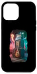Coque pour iPhone 13 Pro Max Ampli de guitare artistique psychédélique au design cool à bascule