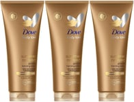 Dove Derma Spa Summer Revived Medium to Dark Skin Body Lotion 200Ml with Soft Sh