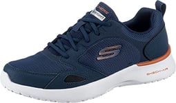 Skechers Men's Skech-air Dynamight Venturik Sneaker,Nvy Synthetc/Textile /Orange Trim,8.5 UK