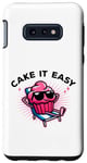 Coque pour Galaxy S10e Cake It Easy Cute Cupcake Pun Vacay Mode Vacances d'été
