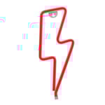Forever Light LED Neon BOLT Bat + USB FLNE06 - Röd