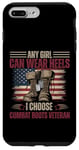 Femme vétéran Any Girl Can Wear Heels I Choose Combat Boots Coque pour iPhone 7 Plus/8 Plus