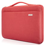 LANDICI Laptop Case Sleeve 11 11.6 12 Inch, 360°Protective Computer Cover Bag Compatible with MacBook Air 11, Ipad pro 12.9, Microsoft Surface Laptop Go/2, Surface Pro 7/6, Acer Hp Chormebook, Red