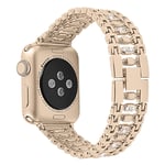 Apple Watch Series 4 44mm crystal rhinestone décor watch band - Champagne Gold