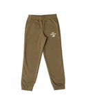New Balance Boys Boy's Junior Essentials Reimagined Sweatpants in Khaki - Green Cotton - Size 8Y