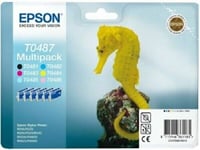 Genuine Original Epson T0481-T0486 Ink Cartridges Full Set Pack of 6 T0487