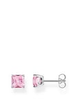 Thomas Sabo Small Pink Stone Stud Earrings, Pink, Women