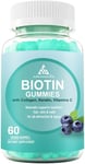 Biotin Gummies with Collagen, Keratin, Biotin 5000Mcg, Vitamin A, C, D, E, B6, B