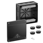 A-Box Pro 160-16²/SW Kopplingsdosa med plint 182x182mm IP66 Svart