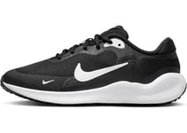 Nike Revolution 7 (GS) Sneaker, Black/White-White, 33.5 EU