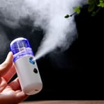 Usb Portable Face Ultrasonic Humidifier Rechargeable Nebulizer White