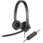 Logitech H570e Wired Stereo Headphones with Noise-Cancelling Microphone (R3)