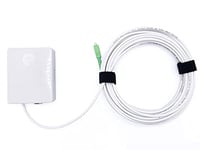 Elfcam® - 7 Mètres Cable Fibre Optique Renforcé SC/APC à SC/APC Simplex Monomode (Diamètre: 4,0mm), Equipé d'une PTO, Rallonge Utilisée pour Déplacer le Boîtier Fibre, Sans la Moindre Perte de Débit