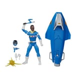 Power Rangers Lightning Collection In Space Blue Ranger & Galaxy Glider 15-cm Premium Collectible Action Figure Toy
