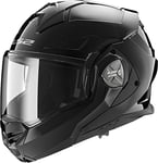 LS2, Casque Moto modulable ADVANT X Solid Noir Verni, XXL