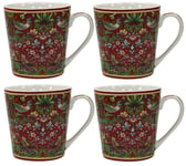 Leonardo Collection Set 4 China Coffee Mugs Set Floral Collection William Morris