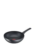 Easy Chef Wok Pan 28 Cm Home Kitchen Pots & Pans Woks Black Tefal