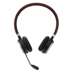 Jabra Evolve 65 Headset Kabel & Trådlös Huvudband Samtal/musik Micro-USB Bluetooth Laddningsställ Svart