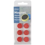 Magnetknapp Actual Röd, 16mm, 10/fp