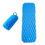 Durable Camping Tent Camping Air Bed Compact Ultralight Collapsible Self-inflatable Camping Sleeping Pad Single Waterproof TPU Thick Foam Sleeping Pad Air Mattress Blue Great For Camping Beaches ,Easy