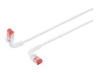 Lanview Flex-Angle - Patch-Kabel - Rj-45 (Hane) Till Rj-45 (Hane) - 2 M - 3.6 Mm - U/Ftp - Cat 6A - Hakfri - Vit
