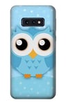 Cute Blue Owl Case Cover For Samsung Galaxy S10e
