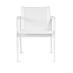 Knoll - 1966 Dining Chair, Med armstöd, Vit - Matstolar utomhus - Richard Schultz - Vit - Metall